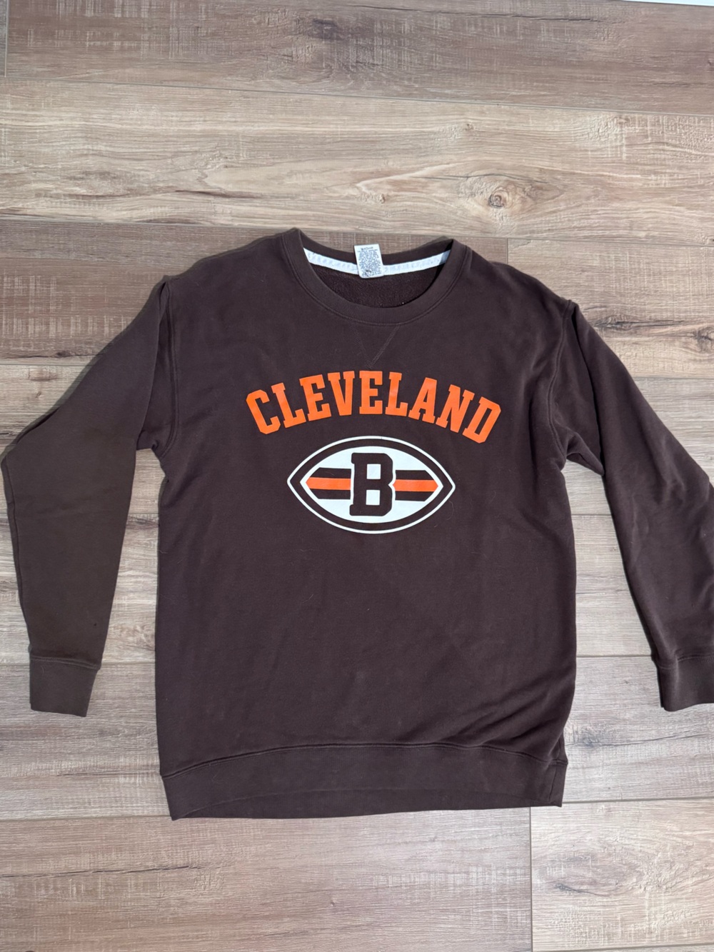 Vintage Y2K Victoria's Secret NFL Cleveland Browns PINK Crew Sweatshirt